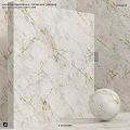 Marble Components With Natural Veining And Decorative Sphere For Modern Interior 3d model