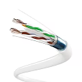 Multicore Black Cable with Exposed Multicolored Insulated Wires 3d model