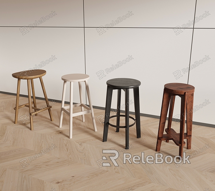 Modern Bar Stool Bar Chair Combination model