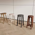 Modern Bar Stool Bar Chair Combination 3d model