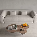 Modern Minotti double sofa 3d model