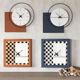 Modern Clock Simple Wall Clock 3d model