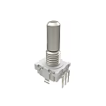 Electronic Rotary Encoder Component with Metal Cylindrical Knob and Base Pins