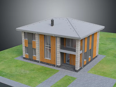 Modern Single-family Villa Private Villa Residence Single-family House Small Villa 3d model