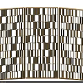 Gold Geometric Room Divider With Metallic Pattern For Modern Decorative Partition
