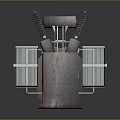 rusty transformer outdoor transformer 3d model