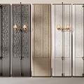 CCD hotel screen partition combination 3d model