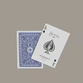 Classic Entertainment Table with Poker Cards Chips Chairs Wine Glasses and Wooden Design