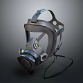 Durable Firefighting Respirator Mask With Adjustable Straps And Filter System For Safety