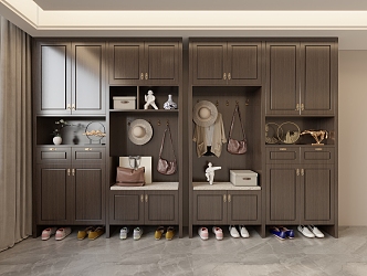 New Chinese Shoe Cabinet 3d model