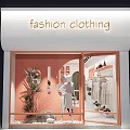 Nordic Clothing Store 3d model