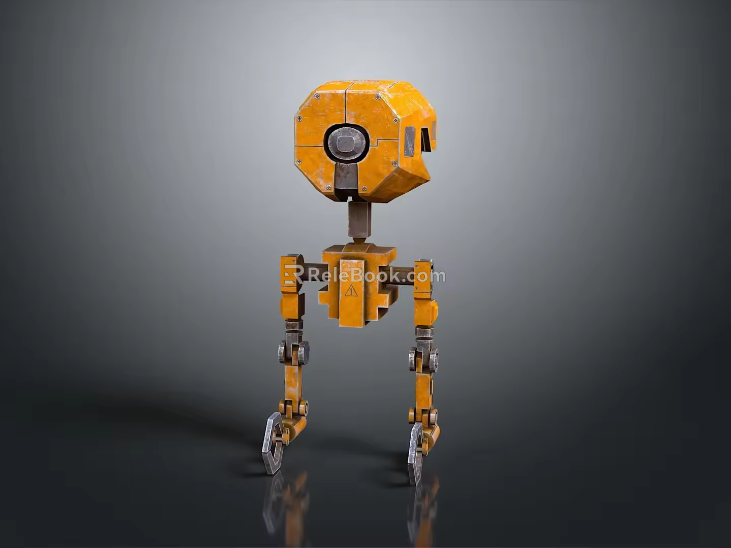 Robot Assistant Small Robot Butler Robot Butler Figure Game Figure 3d model