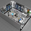 Modern Clothing Store Interior With Mannequins And Fashion Apparel Displays