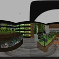 Modern Aquarium Showroom Interior With Multiple Fish Tanks And Aquatic Plants