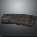 Tactical Military Style Weapon Magazine With Durable Textured Surface For Firearms 3d model
