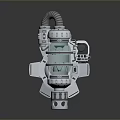 laser tower turret turntable sci-fi tower defense game tower defense sci-fi turret game turret game turret 3d model