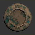 Decorative Copper Vase With Green Patina And Ring Handles For Home Decor