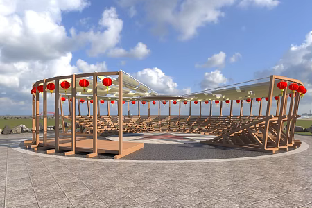 Special-shaped gallery frame 3d model