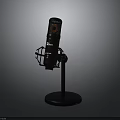 High Quality Professional Black Microphone With Adjustable Stand For Studio Recording