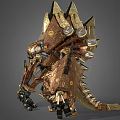 Science and technology sense mecha bionic mecha fighter armor toy 3d model