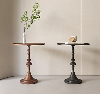 French side corner table 3d model