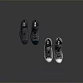 Trendy High Top Sneakers with Various Colors Designs Patterned Uppers and White Green Soles
