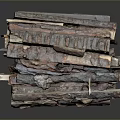 Arbor Wood Stacked Firewood Logs For Fireplace With Natural Brown Gray Red Tones