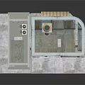 Cartoon Scene Multi Story Building Model With Balconies Windows And Colorful Facades