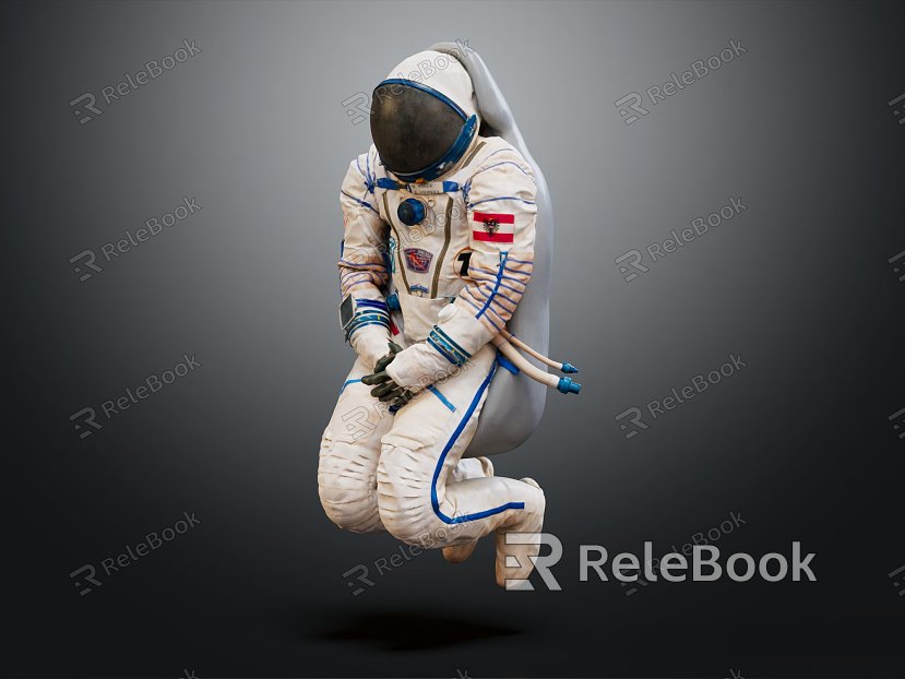 Modern Astronaut Spaceman Space Suit Space Suit Astronaut Helmet Space Helmet model