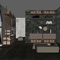 Modern Cloakroom 3d model