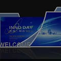 Innovative Photo Check In Spot With Blue Background Welcome Sign And City Skyline