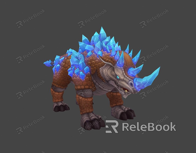 Modern game character Rhino model