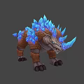 Modern game character Rhino 3d model