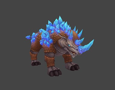 Modern game character Rhino 3d model