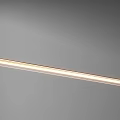 Chic Modern Gold Linear Pendant Light With Glass Shade For Kitchen Interior