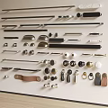 Modern Bar and Round Handles for Furniture with Metal Leather and Knob Designs