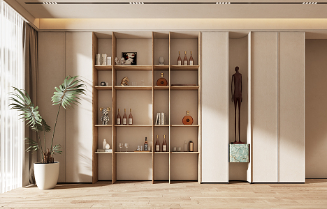 Quiet wine cabinet 3d model