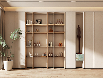 Quiet wine cabinet 3d model