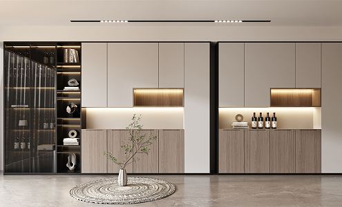 Modern wine cabinet 3d model