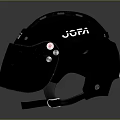 JOTI 350 Modern Black Helmet With Transparent Visor And Protective Design