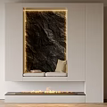 Modern Entryway Cabinet And Sideboard With LED Lighting And Minimalist Design