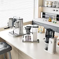 Modern coffee machine Coffee machine combination 3d model