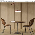Dining Table and Chair Combination Casual Table and Chair 3d model