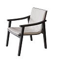 Modern Single Chair Dining Chair Leisure Chair 3d model