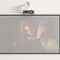 Modern Projector Projection Curtain 3d model
