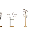 Stylish Floor Lamps Featuring Sphere Shaped Bulbs And Metallic Stands Modern Design