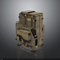 Tactical Military Weapon With Digital Control Panel And Portable Design In Desert Camouflage Color Scheme