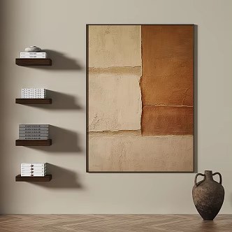 Light Luxury Abstract Decorative Painting 3d model