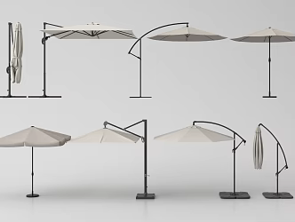 Outdoor Parasol Sun Umbrella Folding Umbrella 3d model