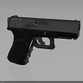 Sleek Modern Handgun With Metallic Body And Black Textured Grip Design